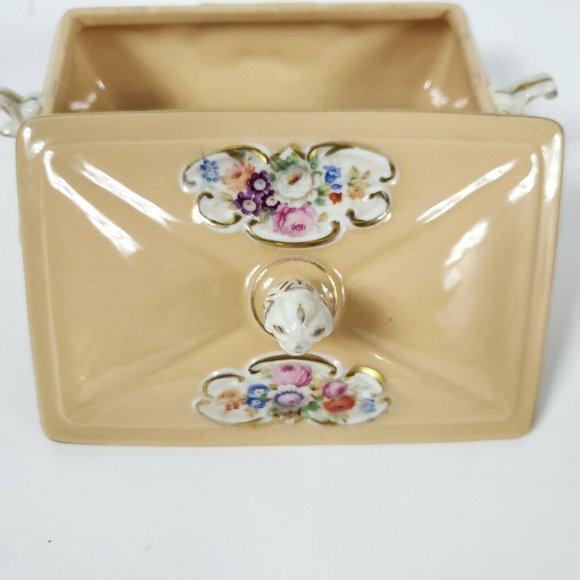 Vintage St Regis Porcelain Trinket Covered Dish - Picture 7 of 12